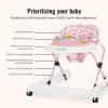 imageDream On Me 2in1 Ava Baby Walker Easy Convertible Baby Walker Walk Behind Height Adjustable Seat Added Back Support Detachable Slate GreenSpring Pink