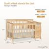 imageDream On Me 5 in 1 Brody Convertible Crib With Changing Table Converts From Crib to Toddler Bed Day Bed and Kids Sofa and Full Size Bed JPMA Certified Baby CribNatural
