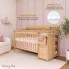 imageDream On Me 5 in 1 Brody Convertible Crib With Changing Table Converts From Crib to Toddler Bed Day Bed and Kids Sofa and Full Size Bed JPMA Certified Baby CribNatural