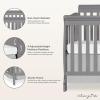 imageDream On Me 5 in 1 Brody Convertible Crib With Changing Table Converts From Crib to Toddler Bed Day Bed and Kids Sofa and Full Size Bed JPMA Certified Baby CribSteel Grey