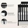 imageDream On Me 5 in 1 Brody Convertible Crib With Changing Table Converts From Crib to Toddler Bed Day Bed and Kids Sofa and Full Size Bed JPMA Certified Baby CribBlack