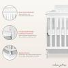 imageDream On Me 5 in 1 Brody Convertible Crib With Changing Table Converts From Crib to Toddler Bed Day Bed and Kids Sofa and Full Size Bed JPMA Certified Baby CribWhite