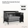 imageDream On Me 5 in 1 Brody Convertible Crib With Changing Table Converts From Crib to Toddler Bed Day Bed and Kids Sofa and Full Size Bed JPMA Certified Baby CribBlack