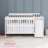 imageDream On Me 5 in 1 Brody Convertible Crib With Changing Table Converts From Crib to Toddler Bed Day Bed and Kids Sofa and Full Size Bed JPMA Certified Baby CribWhite
