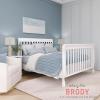 imageDream On Me 5 in 1 Brody Convertible Crib With Changing Table Converts From Crib to Toddler Bed Day Bed and Kids Sofa and Full Size Bed JPMA Certified Baby CribWhite