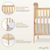 imageDream On Me Anna 3in1 FullSize Crib and Changing Table Combo in Steel Grey Greenguard Gold Certified NonToxic Finishes Includes 1quot Changing Pad Wooden Nursery FurnitureNatural