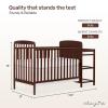 imageDream On Me Anna 3in1 FullSize Crib and Changing Table Combo in Steel Grey Greenguard Gold Certified NonToxic Finishes Includes 1quot Changing Pad Wooden Nursery FurnitureEspresso