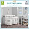 imageDream On Me Ashton 4In1 Convertible Crib In White Greenguard Gold JPMA Certified NonToxic Finishes Features 4 Mattress Height Settings Made Of Solid PinewoodWhite