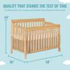 imageDream On Me Ashton 4In1 Convertible Crib In White Greenguard Gold JPMA Certified NonToxic Finishes Features 4 Mattress Height Settings Made Of Solid PinewoodNatural