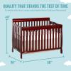 imageDream On Me Ashton 4In1 Convertible Crib In White Greenguard Gold JPMA Certified NonToxic Finishes Features 4 Mattress Height Settings Made Of Solid PinewoodCherry