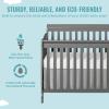 imageDream On Me Ashton 4In1 Convertible Crib In White Greenguard Gold JPMA Certified NonToxic Finishes Features 4 Mattress Height Settings Made Of Solid PinewoodStorm Grey