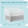 imageDream On Me Ashton 4In1 Convertible Crib In White Greenguard Gold JPMA Certified NonToxic Finishes Features 4 Mattress Height Settings Made Of Solid PinewoodWhite