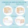 imageDream On Me Ashton 4In1 Convertible Crib In White Greenguard Gold JPMA Certified NonToxic Finishes Features 4 Mattress Height Settings Made Of Solid PinewoodNatural