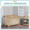 imageDream On Me Ashton 4In1 Convertible Crib In White Greenguard Gold JPMA Certified NonToxic Finishes Features 4 Mattress Height Settings Made Of Solid PinewoodNatural
