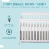 imageDream On Me Ashton 4In1 Convertible Crib In White Greenguard Gold JPMA Certified NonToxic Finishes Features 4 Mattress Height Settings Made Of Solid PinewoodWhite