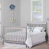 imageDream On Me Ashton 4In1 Convertible Crib In White Greenguard Gold JPMA Certified NonToxic Finishes Features 4 Mattress Height Settings Made Of Solid PinewoodGrey