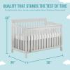 imageDream On Me Ashton 4In1 Convertible Crib In White Greenguard Gold JPMA Certified NonToxic Finishes Features 4 Mattress Height Settings Made Of Solid PinewoodGrey