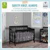 imageDream On Me Ashton 4In1 Convertible Crib In White Greenguard Gold JPMA Certified NonToxic Finishes Features 4 Mattress Height Settings Made Of Solid PinewoodBlack