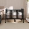imageDream On Me Carson Classic 3in1 Convertible Crib in Steel GreyBlack
