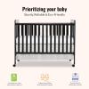 imageDream On Me Carson Classic 3in1 Convertible Crib in Steel GreyBlack