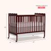 imageDream On Me Carson Classic 3in1 Convertible Crib in Steel GreyEspresso