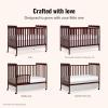 imageDream On Me Carson Classic 3in1 Convertible Crib in Steel GreyEspresso