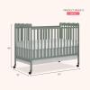 imageDream On Me Carson Classic 3in1 Convertible Crib in Steel GreyMeadow Green