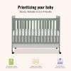 imageDream On Me Carson Classic 3in1 Convertible Crib in Steel GreyMeadow Green