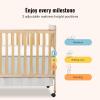 imageDream On Me Carson Classic 3in1 Convertible Crib in Steel GreyNatural