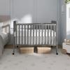 imageDream On Me Carson Classic 3in1 Convertible Crib in Steel GreyStorm Grey