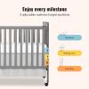 imageDream On Me Carson Classic 3in1 Convertible Crib in Steel GreyStorm Grey
