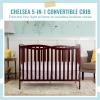 imageDream On Me Chelsea 5In1 Convertible Crib In Espresso JPMA CertifiedCherry