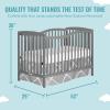 imageDream On Me Chelsea 5In1 Convertible Crib In Espresso JPMA CertifiedSteel Gray