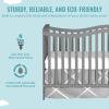imageDream On Me Chelsea 5In1 Convertible Crib In Espresso JPMA CertifiedSteel Gray