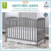imageDream On Me Chelsea 5In1 Convertible Crib In Espresso JPMA CertifiedSteel Gray