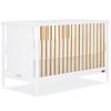 imageDream On Me Clover 4in1 Modern Island Crib with Rounded Spindles in Olive Convertible Crib MidCentury Meets Modern Coordinates with The Clover Changing CounterWhite and Natural