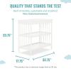 imageDream On Me Clover 4in1 Modern Island Crib with Rounded Spindles in Olive Convertible Crib MidCentury Meets Modern Coordinates with The Clover Changing CounterWhite