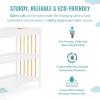 imageDream On Me Clover 4in1 Modern Island Crib with Rounded Spindles in Olive Convertible Crib MidCentury Meets Modern Coordinates with The Clover Changing CounterWhite and Natural