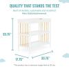 imageDream On Me Clover 4in1 Modern Island Crib with Rounded Spindles in Olive Convertible Crib MidCentury Meets Modern Coordinates with The Clover Changing CounterWhite and Natural