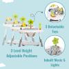 imageDream On Me Curio Sit N Seek Baby Activity Center in Lime 2 in 1 Activity Center and Play Table with 3 Detachable Toys and Music 3 Level Height Adjustable Positions Activity Center for BabyMint