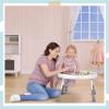 imageDream On Me Curio Sit N Seek Baby Activity Center in Lime 2 in 1 Activity Center and Play Table with 3 Detachable Toys and Music 3 Level Height Adjustable Positions Activity Center for BabyMint