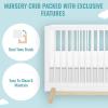 imageDream On Me Hygge 5in1 Convertible Crib in Weathered Vintage Oak JPMA ampamp Greenguard Gold Certified Converts from Baby Crib to Toddler Bed DaybedKids Sofa and FullSize BedVintage White Oak