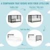 imageDream On Me Hygge 5in1 Convertible Crib in Weathered Vintage Oak JPMA ampamp Greenguard Gold Certified Converts from Baby Crib to Toddler Bed DaybedKids Sofa and FullSize BedMatte Black Vintage