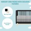 imageDream On Me Hygge 5in1 Convertible Crib in Weathered Vintage Oak JPMA ampamp Greenguard Gold Certified Converts from Baby Crib to Toddler Bed DaybedKids Sofa and FullSize BedMatte Black Vintage