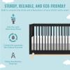 imageDream On Me Hygge 5in1 Convertible Crib in Weathered Vintage Oak JPMA ampamp Greenguard Gold Certified Converts from Baby Crib to Toddler Bed DaybedKids Sofa and FullSize BedMatte Black Vintage