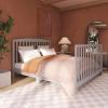 imageDream On Me JPMA ampamp Greenguard Gold Certified Odelle 5 in 1 Convertible Crib in Pebble Grey Built of Sustainable Pinewood 3 Mattress Height Settings NonToxic WaterBased Paint FinishPebble Grey