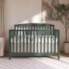 imageDream On Me JPMA ampamp Greenguard Gold Certified Odelle 5 in 1 Convertible Crib in Pebble Grey Built of Sustainable Pinewood 3 Mattress Height Settings NonToxic WaterBased Paint FinishForest Green
