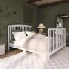 imageDream On Me JPMA ampamp Greenguard Gold Certified Odelle 5 in 1 Convertible Crib in Pebble Grey Built of Sustainable Pinewood 3 Mattress Height Settings NonToxic WaterBased Paint FinishWhite
