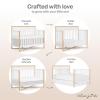 imageDream On Me Owen 5in1 Convertible Crib in White Oak Greenguard Gold ampamp JPMA Certified Baby Crib Converts from Crib to Toddler Bed Day Bed Kids Sofa ampamp Full Size BedVintage White Oak