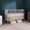 imageDream On Me Synergy 5In1 Convertible Crib In Black JPMA ampamp Greenguard Gold Certified Constructed out of solid reclaimed New Zealand Pine wood Features 3 mattress height settingsCool Grey